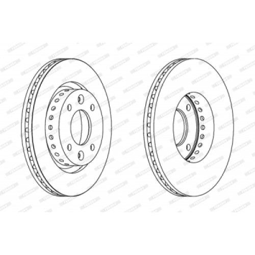 Гальмівний диск FERODO DDF1397