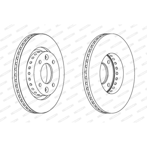 Гальмівний диск FERODO DDF1397