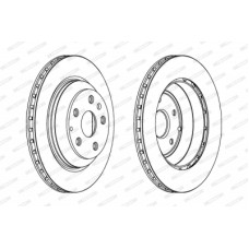 Гальмівний диск FERODO DDF1855C-1