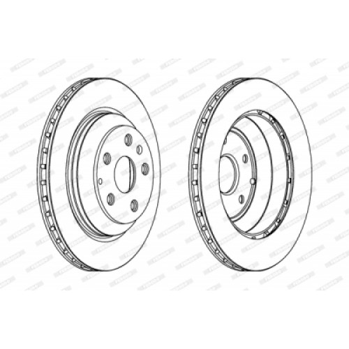 Гальмівний диск FERODO DDF1855C-1