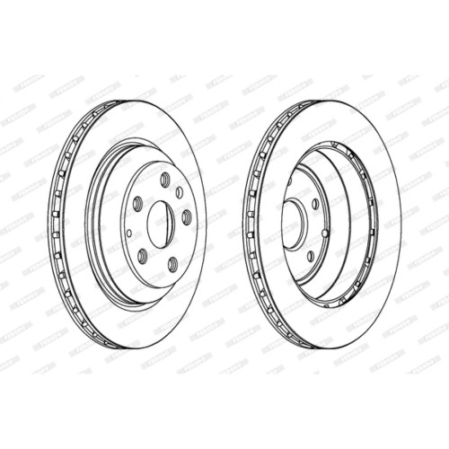Гальмівний диск FERODO DDF1855C-1