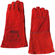Захисні рукавички WERK замшеві (червоні) (59378)