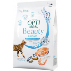 Сухий корм для кішок Optimeal Beauty Podium на основі морепродуктів 4 кг (4820215366083)
