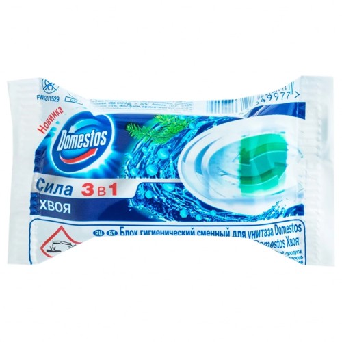 Туалетний блок Domestos Хвоя змінний блок 40 г (8717163349977)