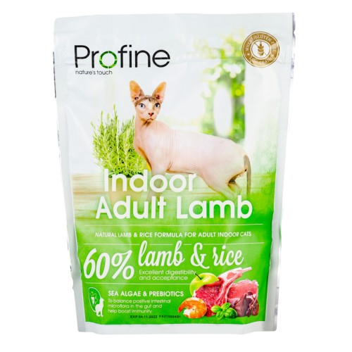 Сухий корм для кішок Profine Cat Indoor з ягням і рисом 300 г (8595602517725)