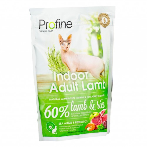 Сухий корм для кішок Profine Cat Indoor з ягням і рисом 300 г (8595602517725)