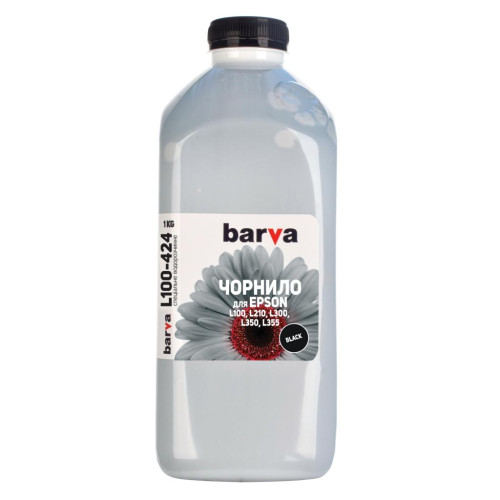 Чорнило Barva EPSON L100/L210/L300/L350/L355 1кг (T6641) BLACK (L100-424)