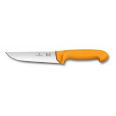 Кухонний ніж Victorinox Swibo, Butcher, широкий, оранжевый, 18 см (5.8421.18)