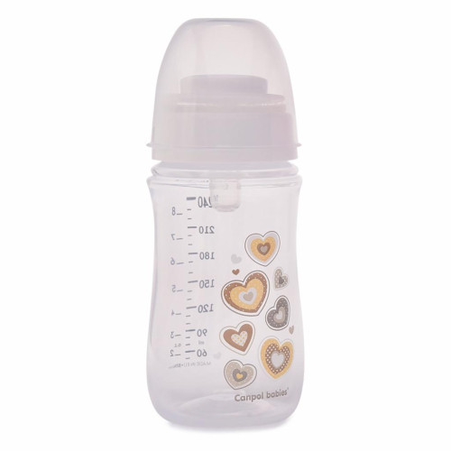 Пляшечка для годування Canpol babies антиколькова EasyStart Newborn baby 240мл (35/217_bei)