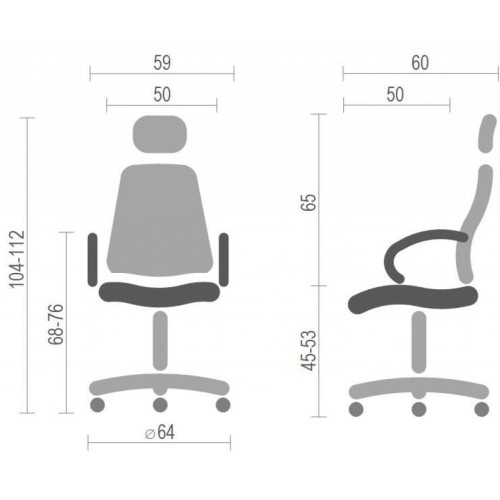 Офісне крісло Аклас Фиджи NEW CH TILT Чорне (20785)