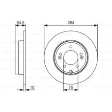 Гальмівний диск Bosch 0 986 479 T49