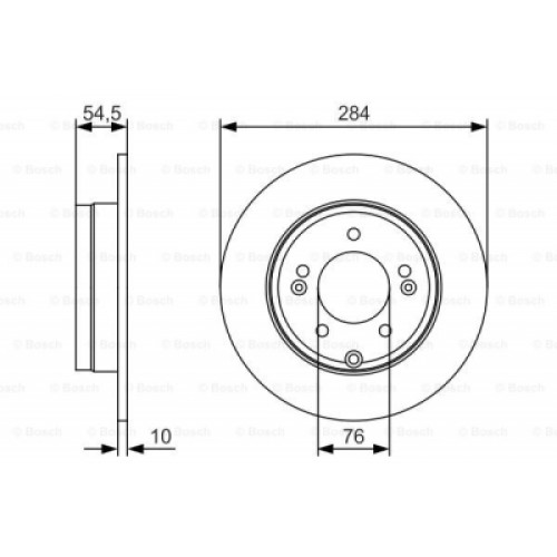 Гальмівний диск Bosch 0 986 479 T49