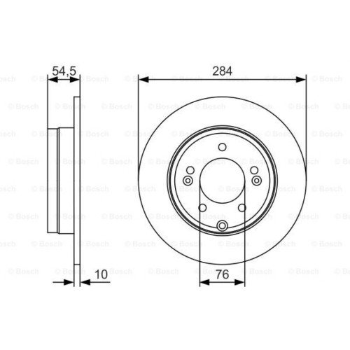 Гальмівний диск Bosch 0 986 479 T49