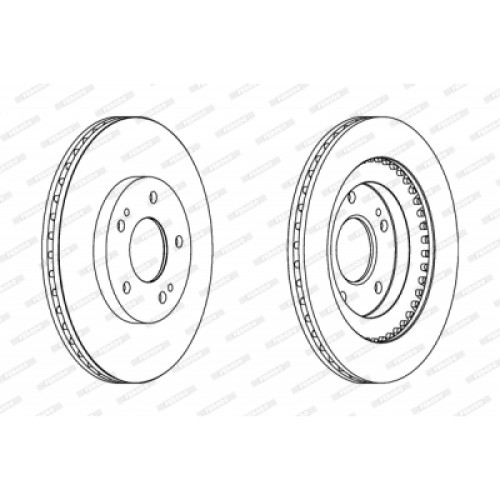 Гальмівний диск FERODO DDF1399