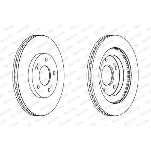 Гальмівний диск FERODO DDF1399