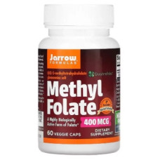 Вітамін Jarrow Formulas Метил Фолієва кислота (Метілфолат) 400 мкг, Methyl Folate, 6 (JRW-30006)