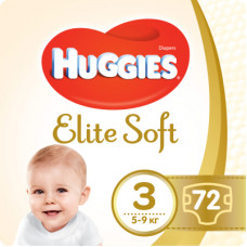 Підгузки Huggies Elite Soft 3 Mega (5-9 кг) 72 шт (5029053578095)