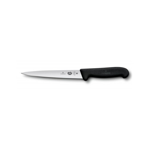 Кухонний ніж Victorinox Fibrox Filleting Flexible 18 см Black (5.3703.18)