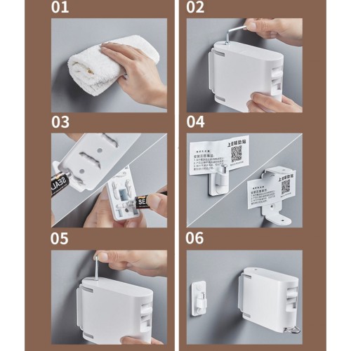 Сушарка для білизни Xiaomi Nagu Clothesline White настінна 20 кг 4.2 м (0001-2021)