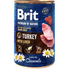 Консерви для собак Brit Premium by Nature індичка з індичою печінкою 800 г (8595602538577)