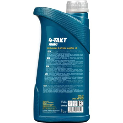 Моторна олива Mannol 4-TAKT AGRO 1л SAE 30 (MN7203-1)