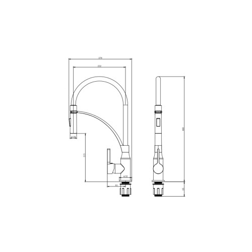 Змішувач Corso OMODEO EC-4B526C (9637100)