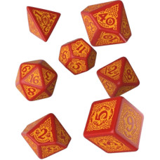 Набір кубиків для настільних ігор Q-Workshop Dragon Slayer Red orange Dice Set (7 шт) (SDRS1D)