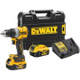 Шуруповерт DeWALT 18V XR Li-Ion 5Ah, 90 Нм, 0-650/0-2000 об/хв., кейс TSTAK (DCD805P2T)