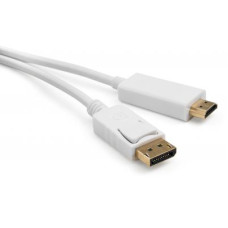 Кабель мультимедійний Display Port to HDMI 1.8m Vinga (VCPDPHDMI1.8WH)