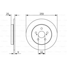 Гальмівний диск Bosch 0 986 479 721