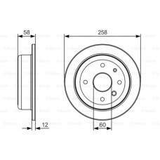 Гальмівний диск Bosch 0 986 479 T52