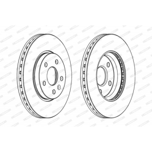 Гальмівний диск FERODO DDF1869