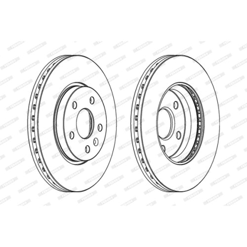 Гальмівний диск FERODO DDF1869