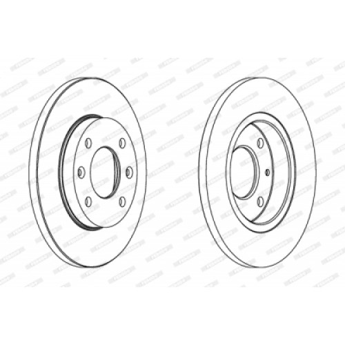 Гальмівний диск FERODO DDF995