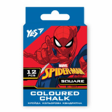 Крейда Yes кольорова квадратна 12 шт. "Marvel.Spiderman" (400469)