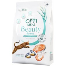 Сухий корм для кішок Optimeal Beauty Fitness беззерновий на основі морепродуктів 4 кг (4820215366045)