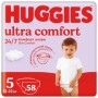 Підгузок Huggies Ultra Comfort 5 (12-22 кг) Mega 58 шт (5029053548784)