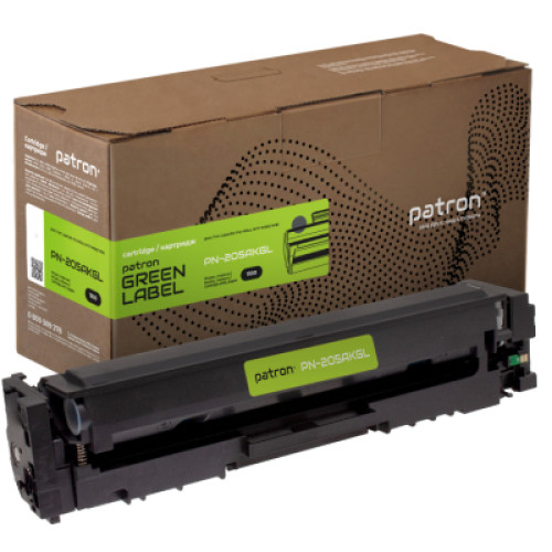 Картридж Patron HP 205A (CF530A) Green Label, black (PN-205AKGL)