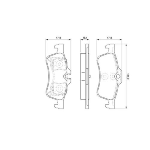 Гальмівні колодки Bosch 0 986 494 063