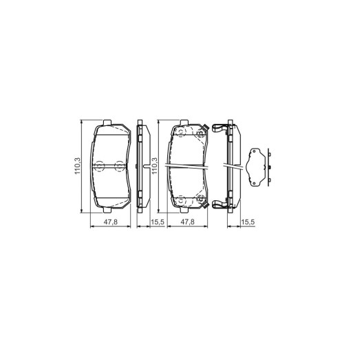 Гальмівні колодки Bosch 0 986 494 327