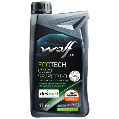 Моторна олива Wolf ECOTECH 0W20 SP/RC D1-3 1л (1049889)