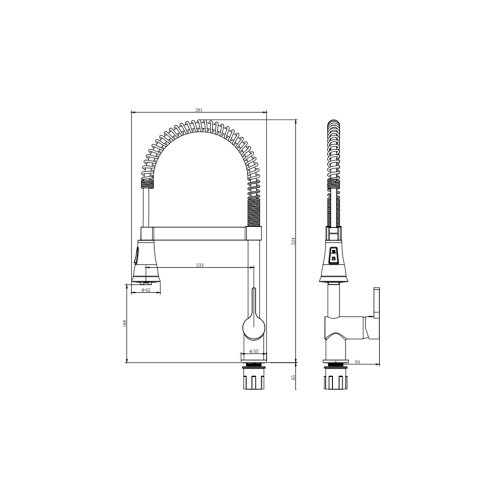 Змішувач Corso OMODEO EC-4B626C (9637110) (EC-4B626C)