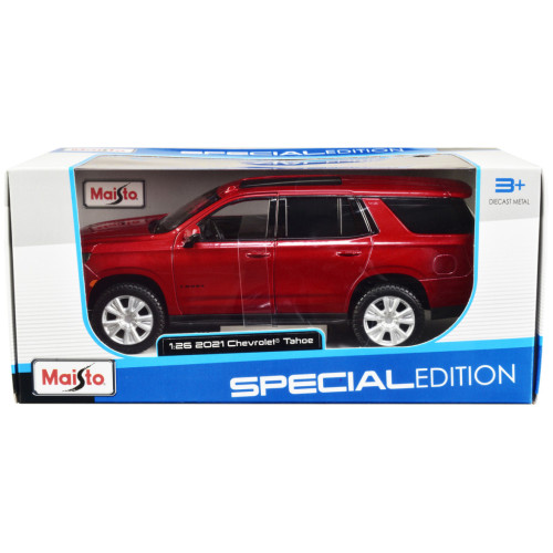 Машина Maisto 2021 Chevy Tahoe червоний 1:24 (31533 red)