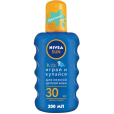 Засіб від засмаги Nivea Sun Дитячий сонцезахисний спрей Грай та купайся SPF 30 200 мл (4005808854035)