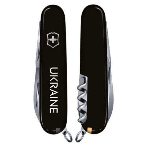 Ніж Victorinox Spartan Ukraine Black "Ukraine" (1.3603.3_T0140u)