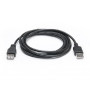 Дата кабель USB 2.0 AM/AF 2.0m Pro black REAL-EL (EL123500028)