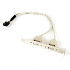 Кабель для передачі даних USB розетка на кронштейні 10P 25 см GEMBIRD (CCUSBRECEPTACLE)
