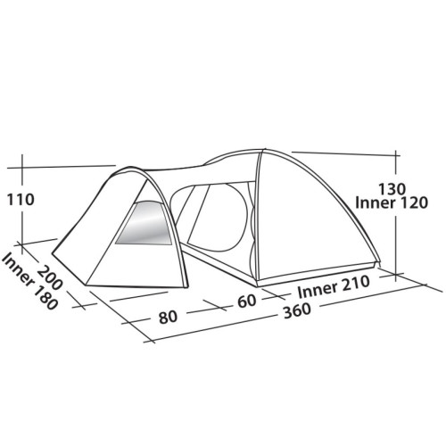 Намет Easy Camp Eclipse 300 Rustic Green (928898)