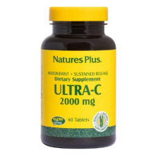 Вітамін Natures Plus Вітамін С, Ultra-C, 2000мг, Nature's Plus, 60 таблеток (NTP2220)