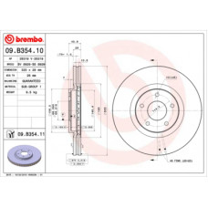 Гальмівний диск Brembo 09.B354.10